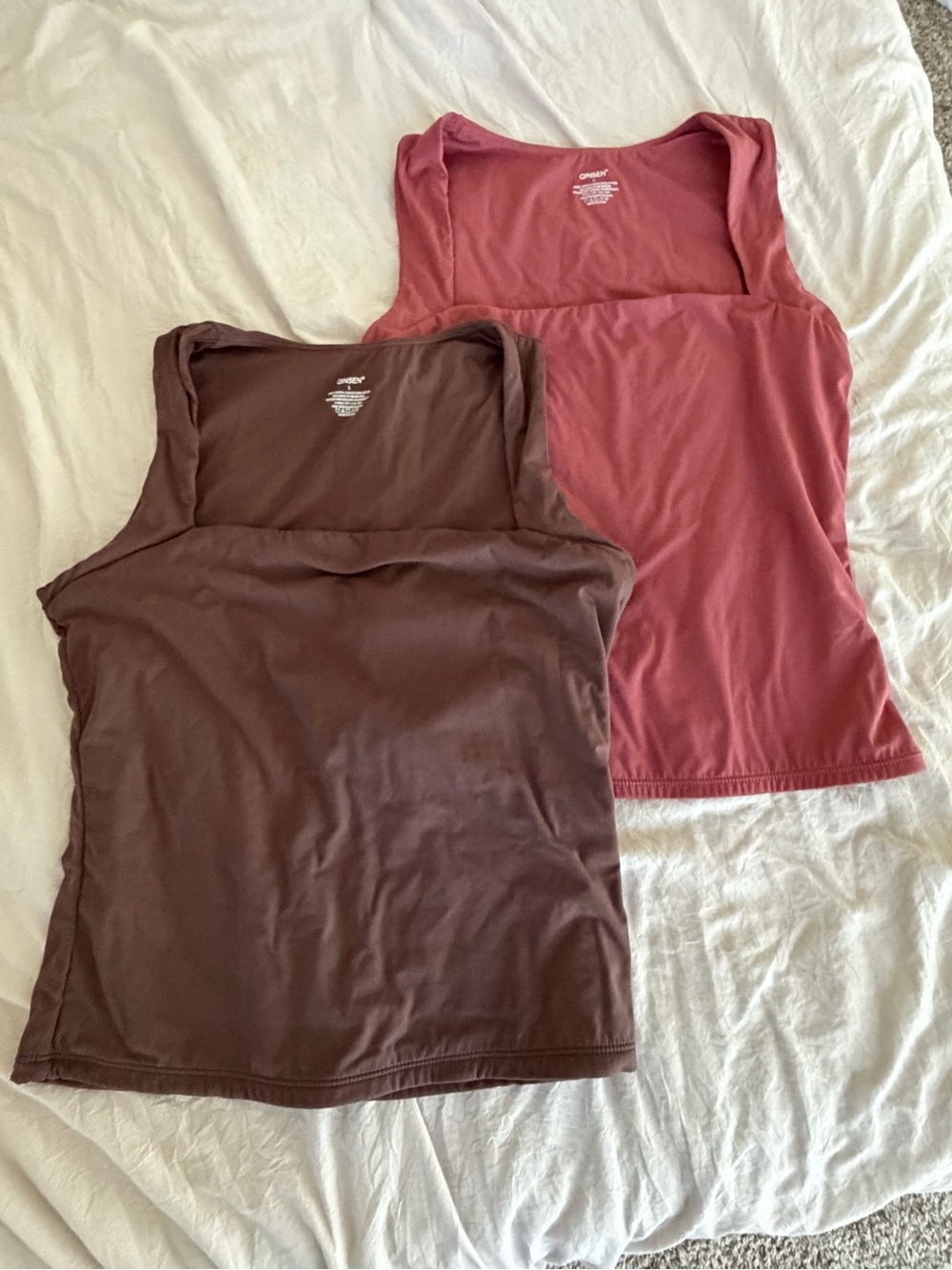 Women's Scoop Neck Tank — Rose and Chocolate (2-Pack)